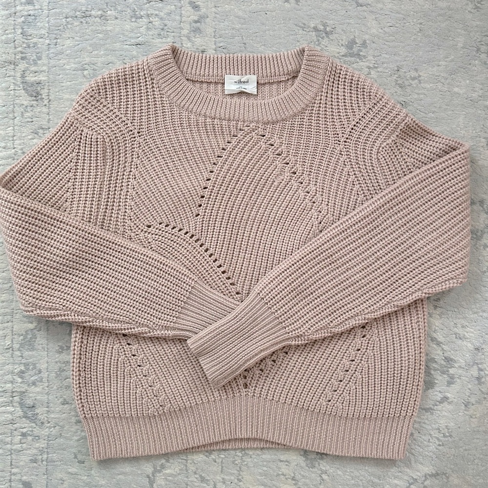 ARITZIA WILFRED CABLE KNIT SWEATER
